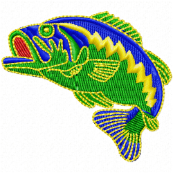 Fishes Embroidery Design 8 Fishes Embroidery Design 8